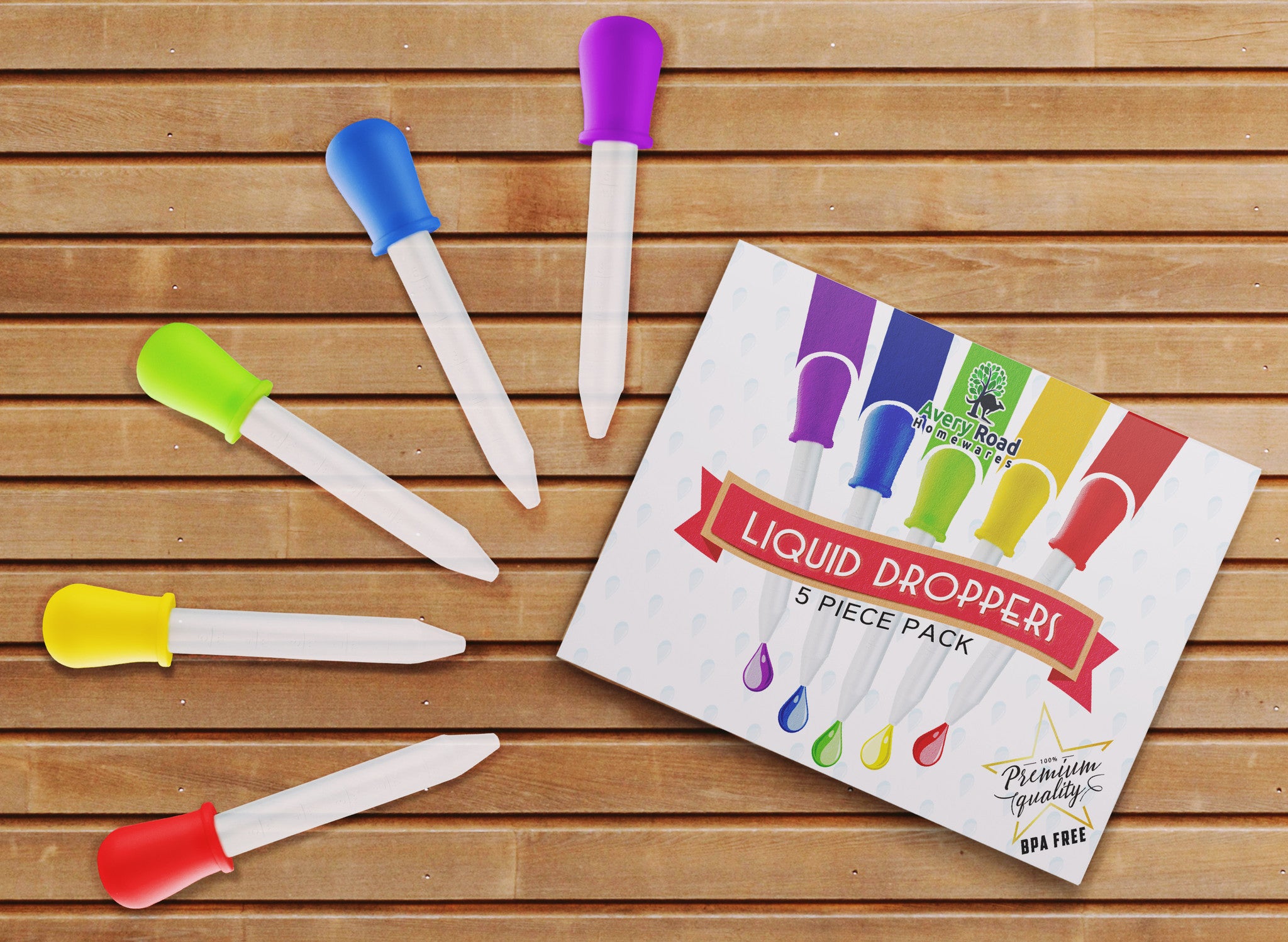 New Liquid DROPPER - 5 x FDA Approved Silicone and Plastic DROPPERS