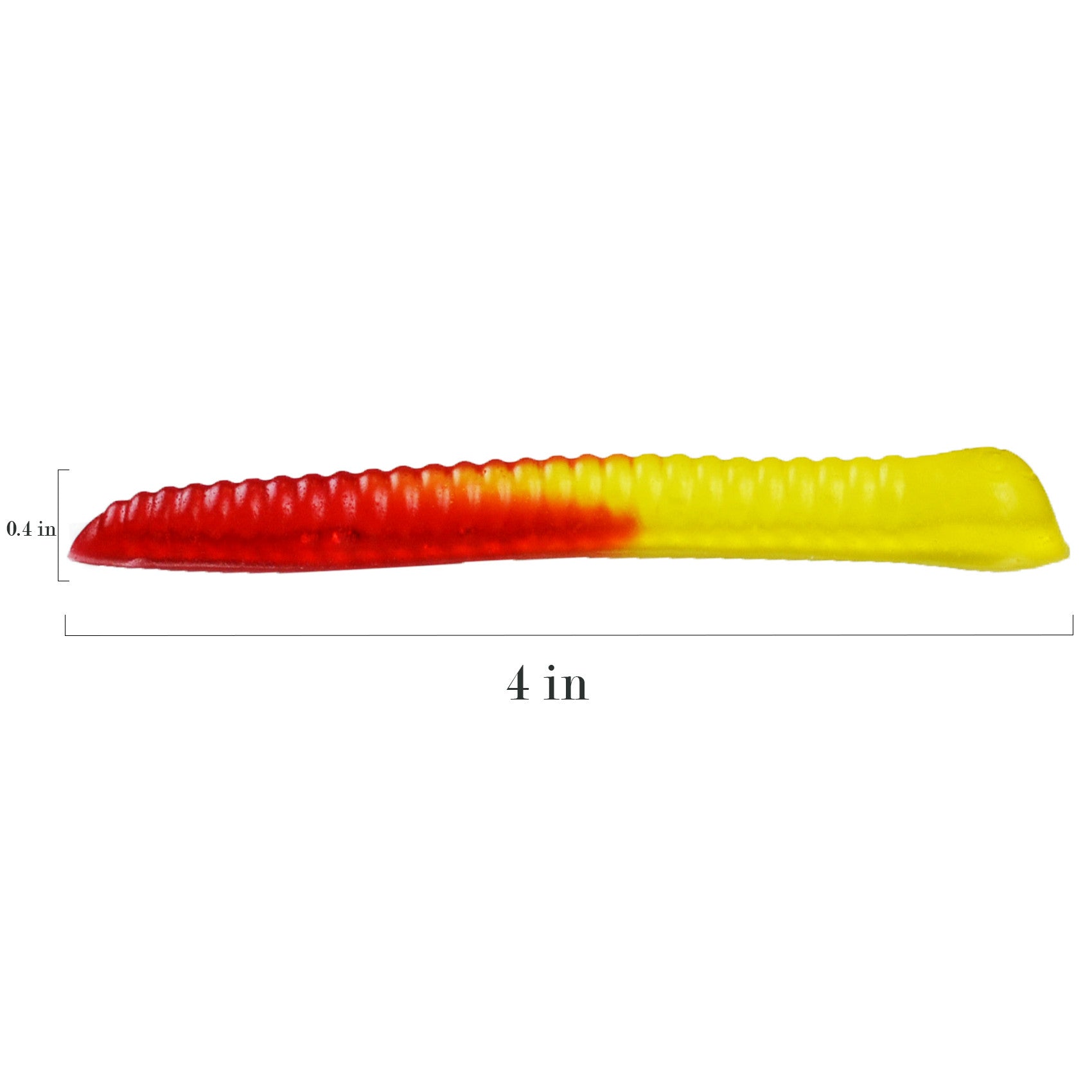 Gummy Worm Molds Silicone 6ML Large 4PCS 2 Size Candy Making Kit